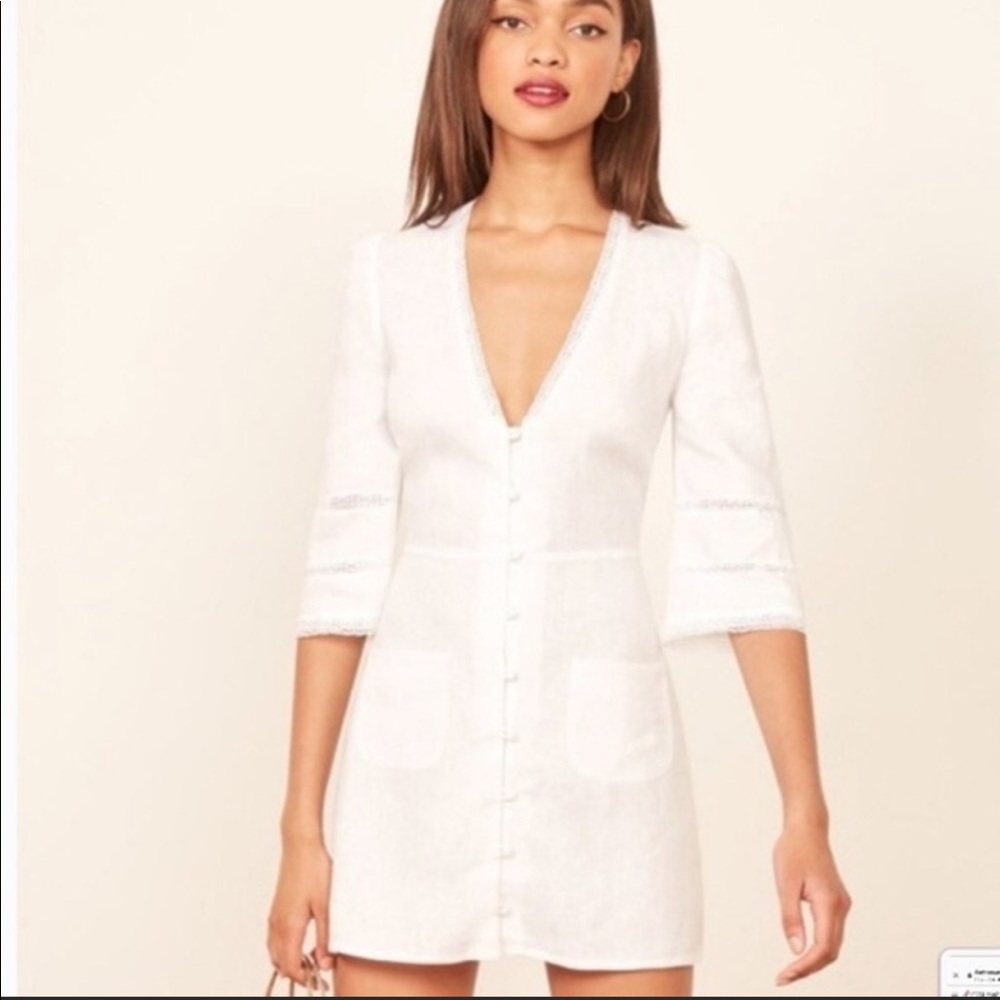 Reformation Eloise Dress - White Size 6